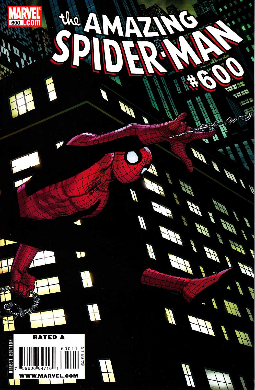 Amazing Spider-Man #600 Cover B Near Mint Minus (9.2) [Marvel Comic] LARGE