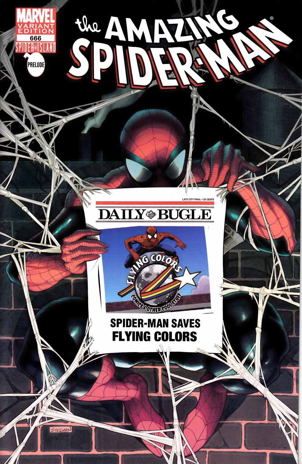 Amazing Spider-Man #666 Flying Colors Variant Cover Near Mint (9.4) [Marvel Comic] LARGE