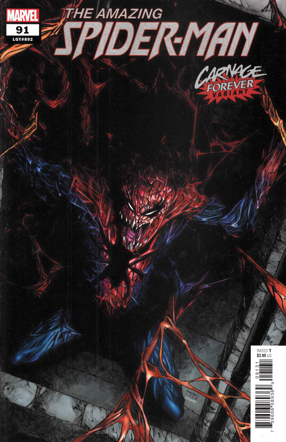 Amazing Spider-Man #91 Ramos Variant Cover Near Mint (9.4) [Marvel Comic] THUMBNAIL
