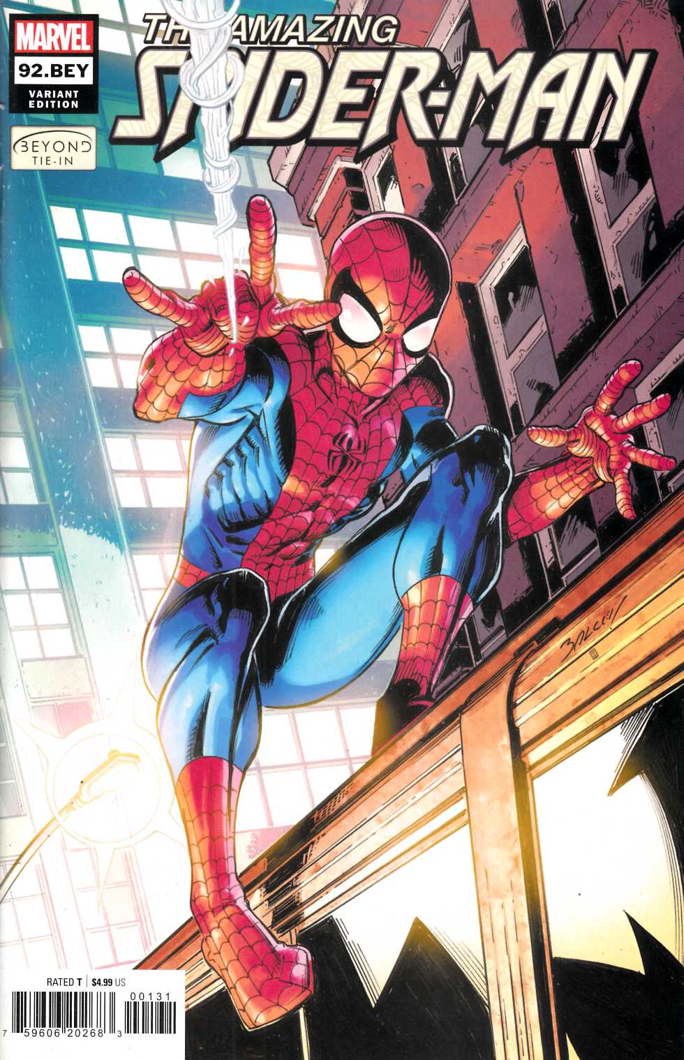 Amazing Spider-Man #92.BEY Bagley Variant Cover Near Mint (9.4) [Marvel Comic] LARGE