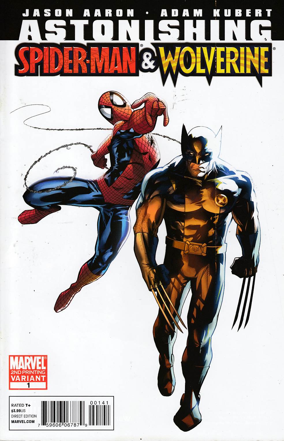 Astonishing Spider-Man Wolverine #1 Second Printing Near Mint (9.4) [Marvel Comic] LARGE