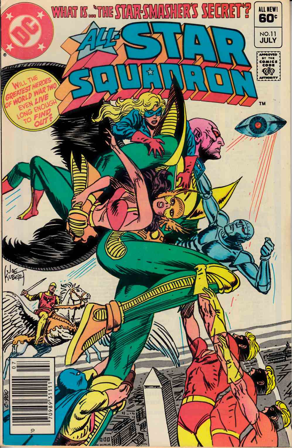 All Star Squadron #11 Newsstand Edition Very Fine Minus (7.5) [DC Comic] THUMBNAIL