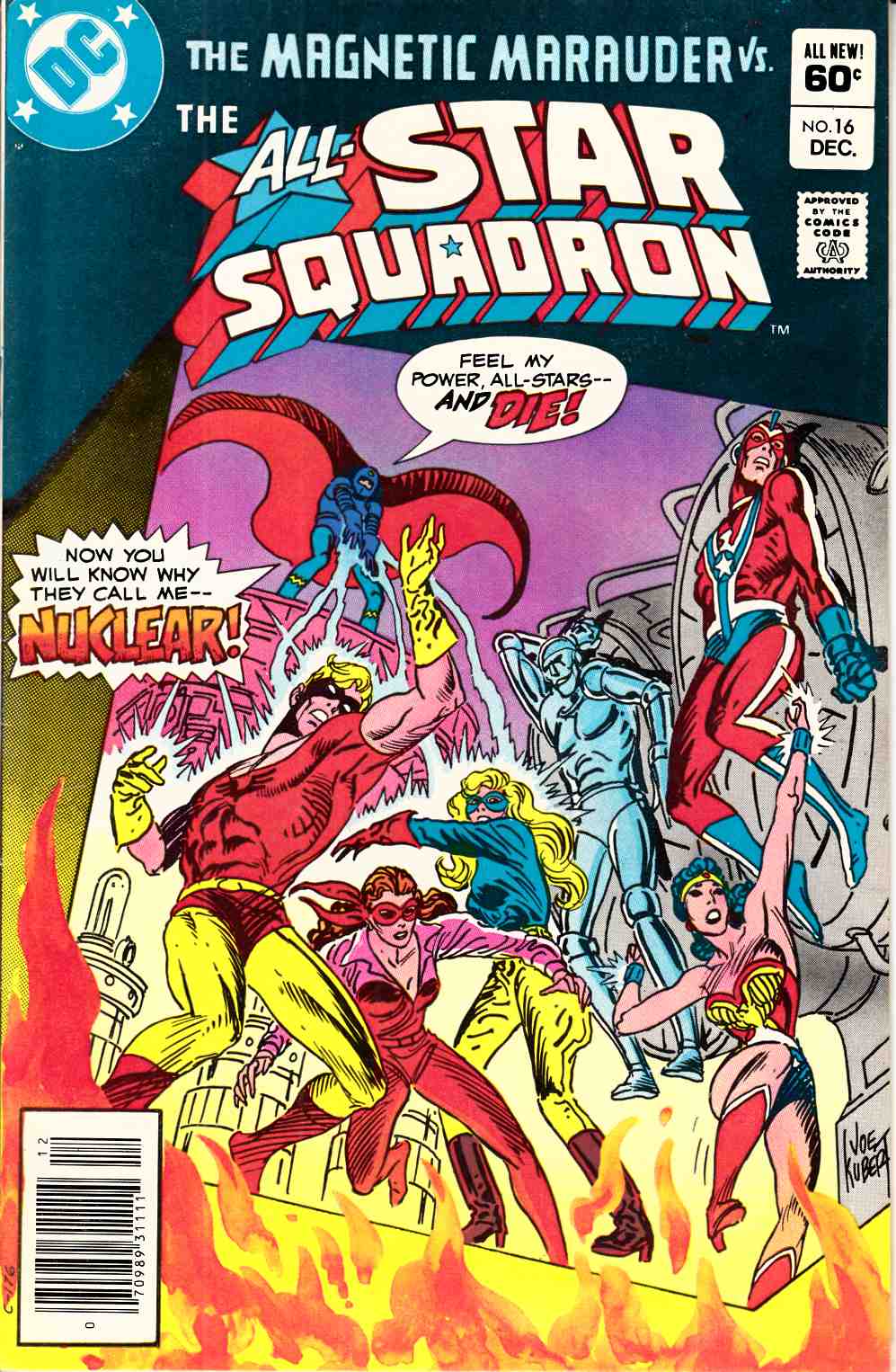 All Star Squadron #16 Newsstand Edition Very Fine Minus (7.5) [DC Comic] LARGE