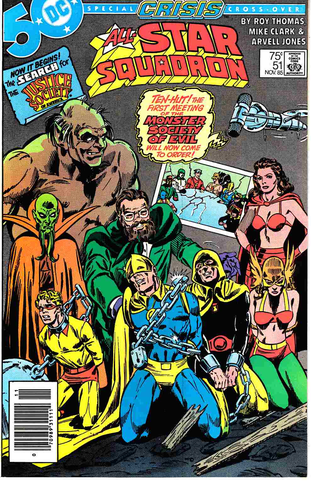 All Star Squadron #51 Newsstand Edition Near Mint (9.4) [DC Comic] THUMBNAIL