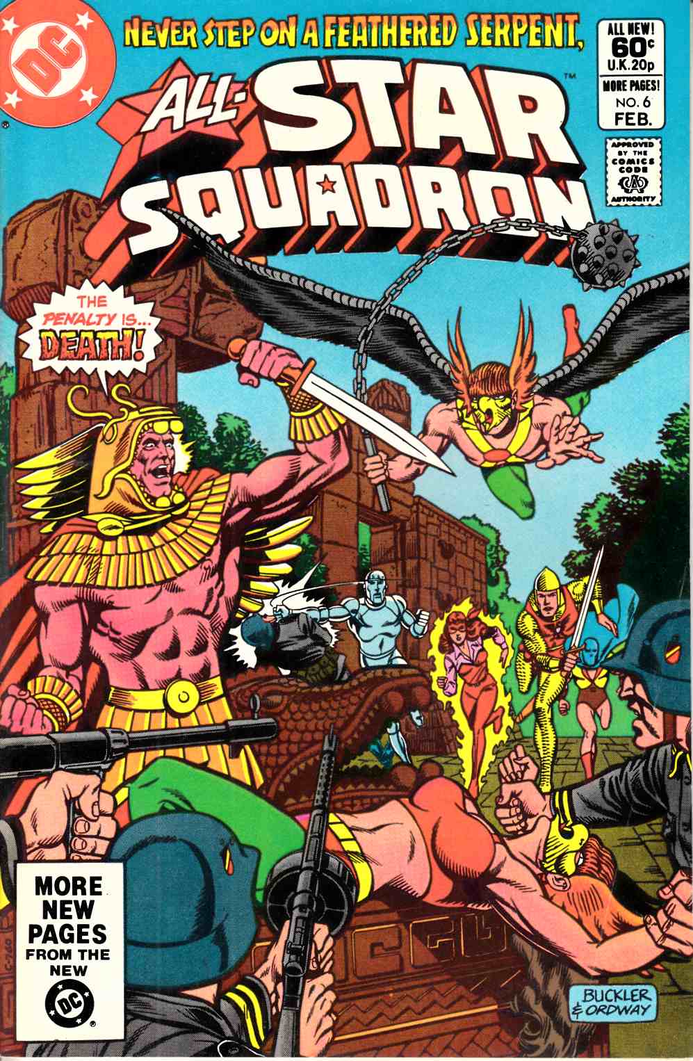 All Star Squadron #6 Newsstand Edition Very Fine (8.0) [DC Comic] LARGE