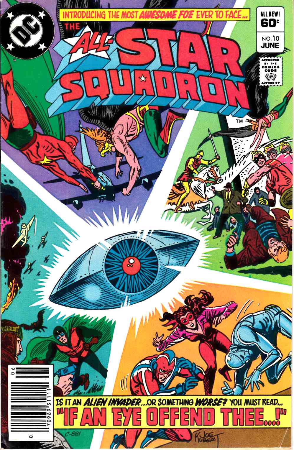 All Star Squadron #10 Newsstand Edition Very Fine (8.0) [DC Comic] LARGE