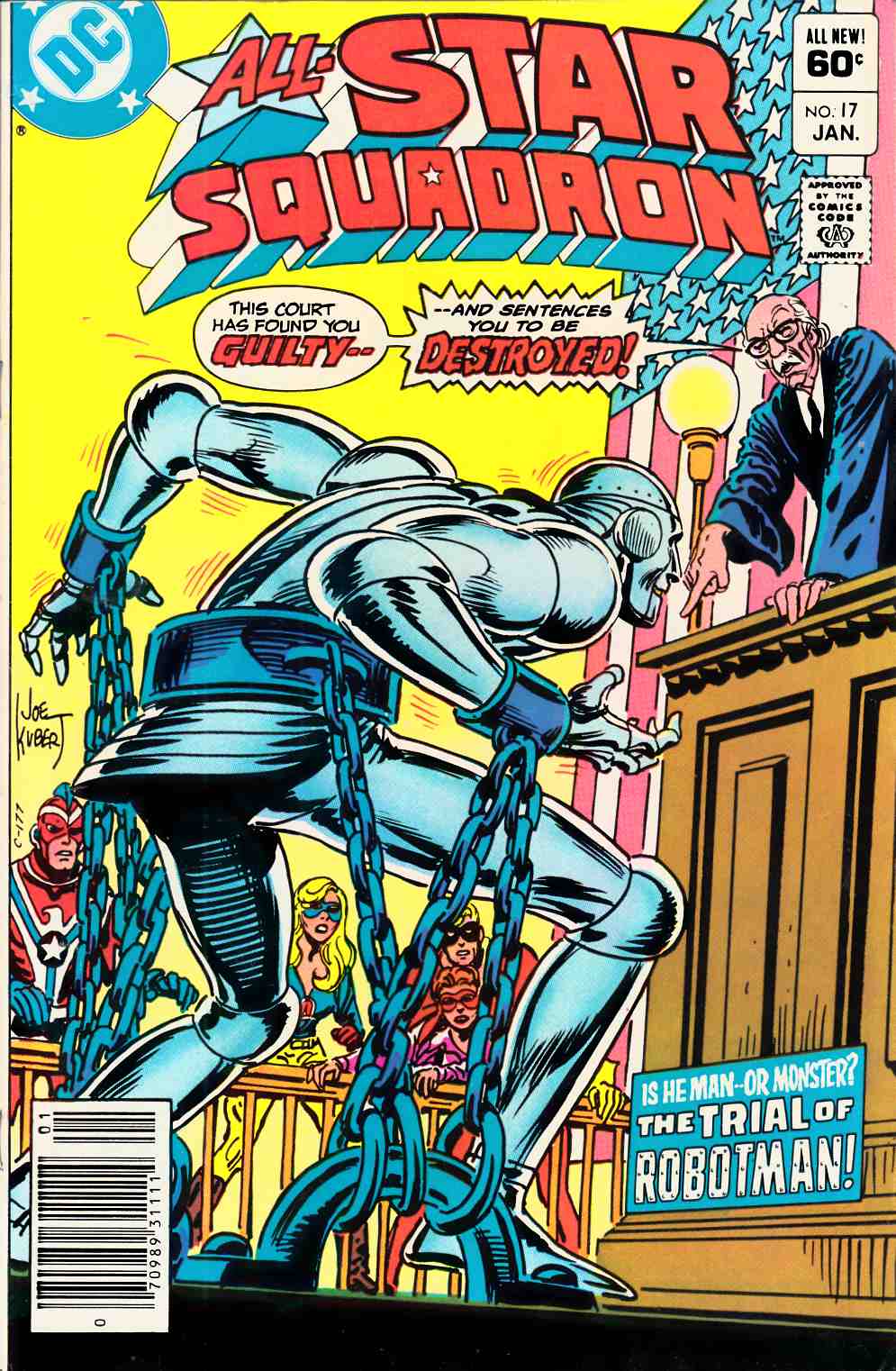 All Star Squadron #17 Newsstand Edition Very Fine Minus (7.5) [DC Comic] THUMBNAIL