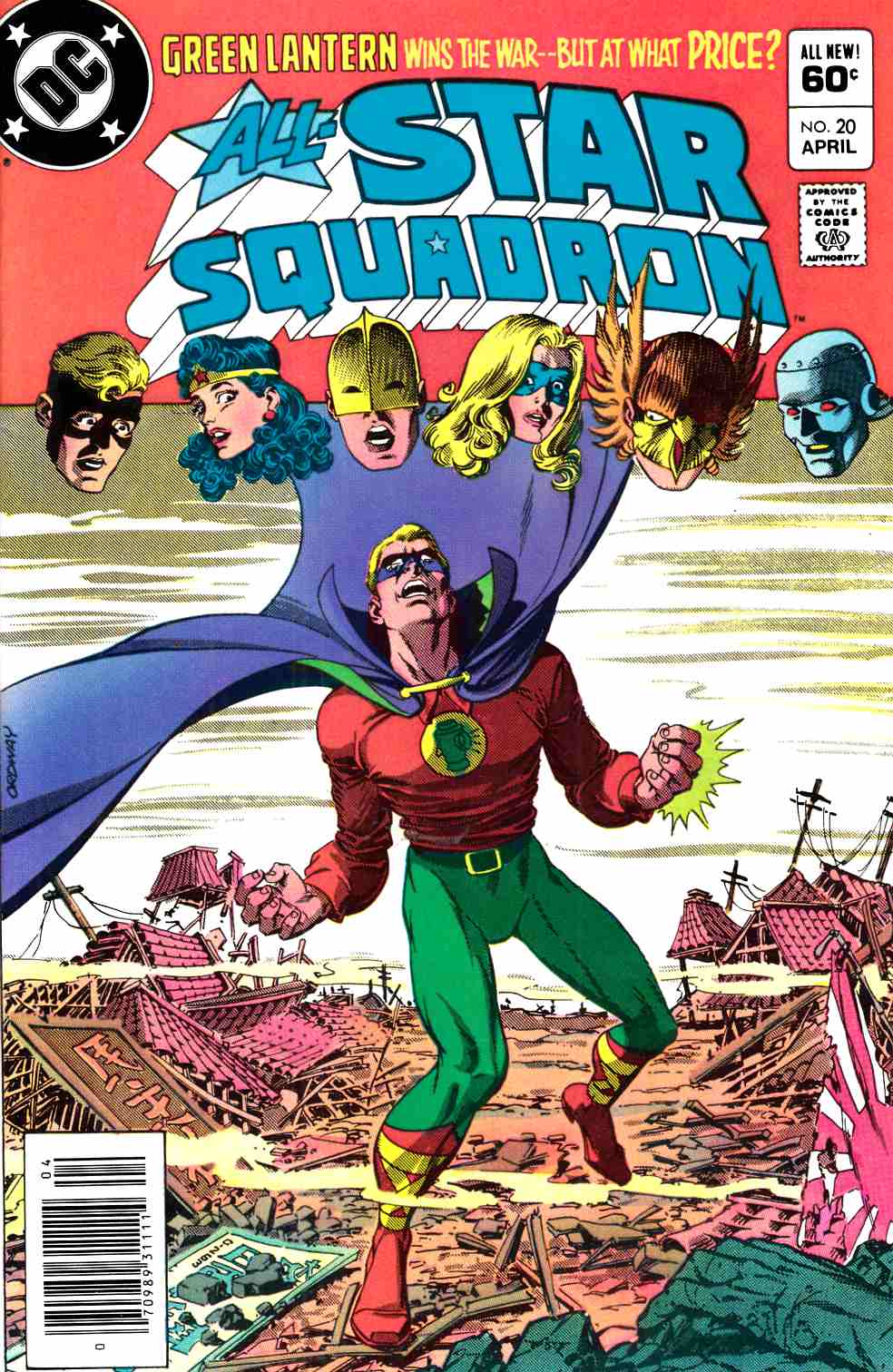 All Star Squadron #20 Newsstand Edition Near Mint (9.4) [DC Comic] LARGE