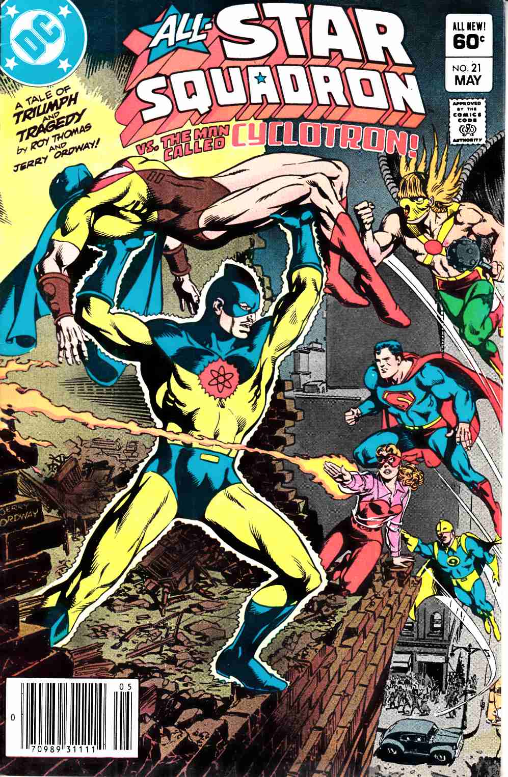 All Star Squadron #21 Newsstand Edition Very Fine (8.0) [DC Comic] THUMBNAIL