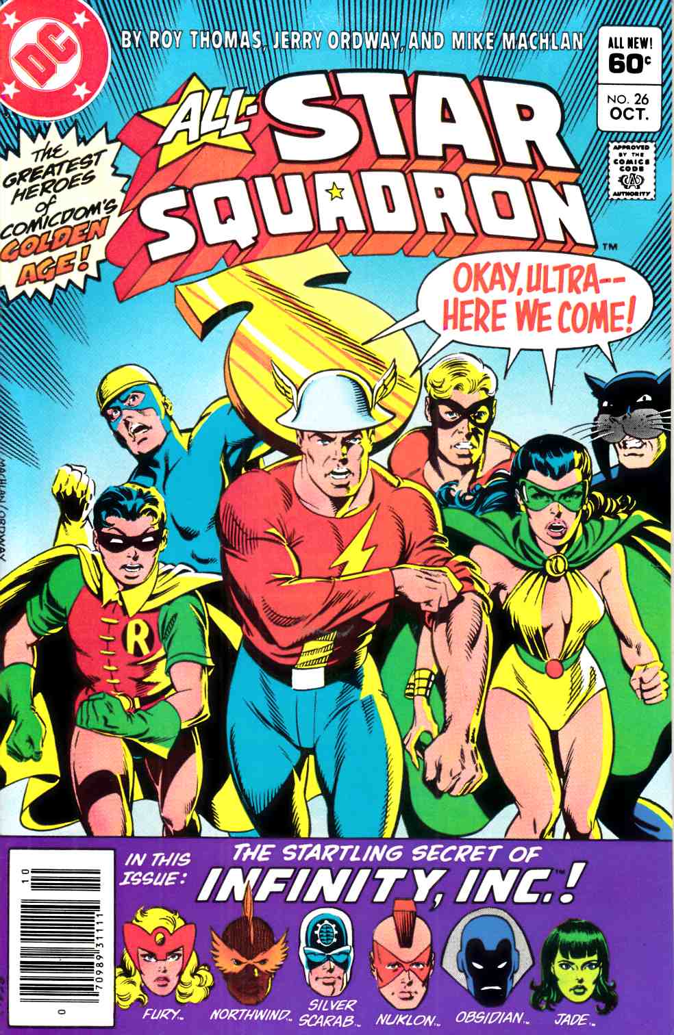 All Star Squadron #26 Newsstand Edition Very Fine (8.0) [DC Comic] LARGE