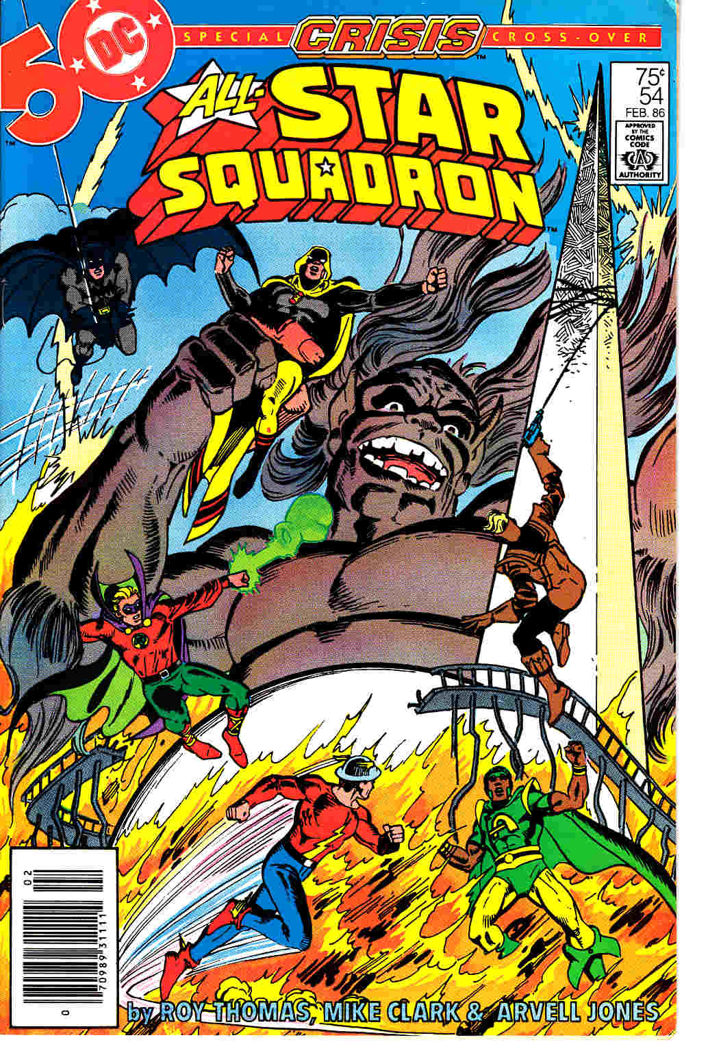 All Star Squadron #54 Newsstand Edition Fine Minus (5.5) [DC Comic] THUMBNAIL