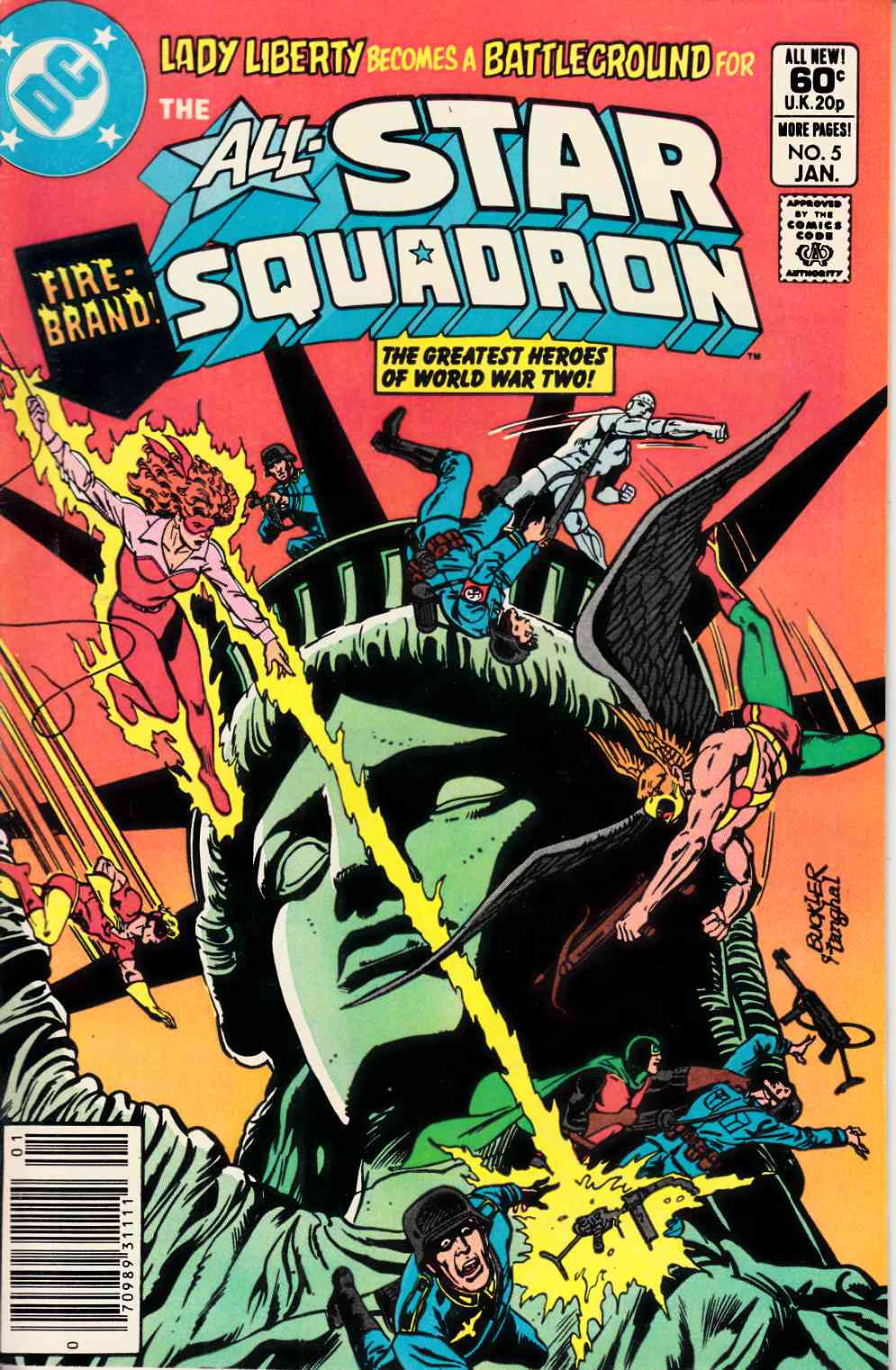 All Star Squadron #5 Newsstand Edition Very Fine (8.0) [DC Comic] THUMBNAIL