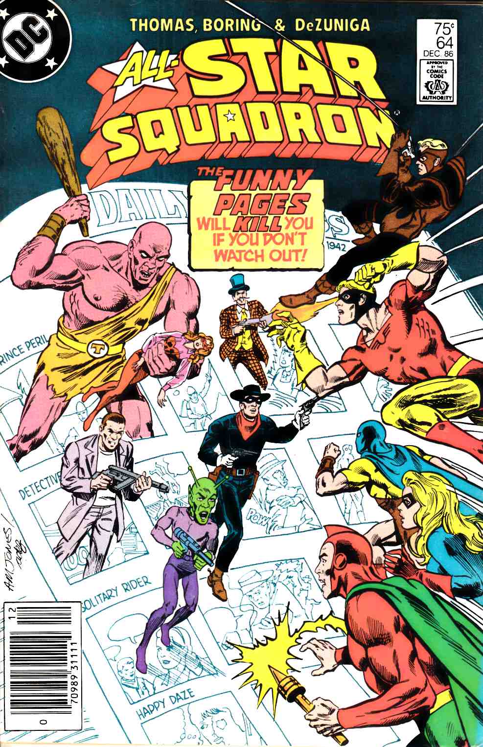 All Star Squadron #64 Newsstand Edition Very Fine (8.0) [DC Comic] THUMBNAIL