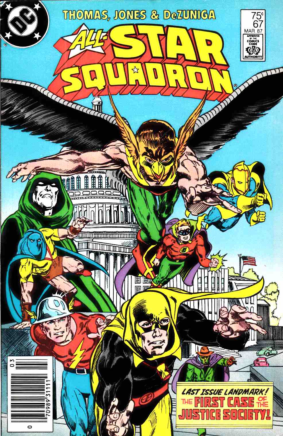 All Star Squadron #67 Newsstand Edition Fine/Very Fine (7.0) [DC Comic] LARGE