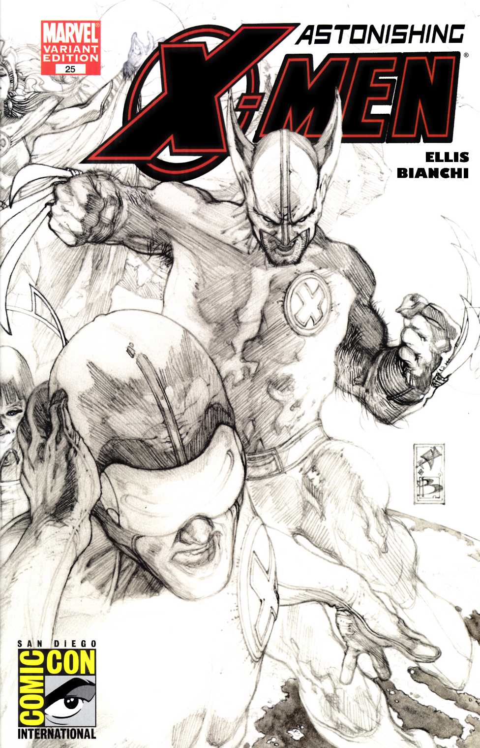 Astonishing X-Men #25 SDCC Variant Cover Near Mint (9.4) [Marvel Comic] THUMBNAIL