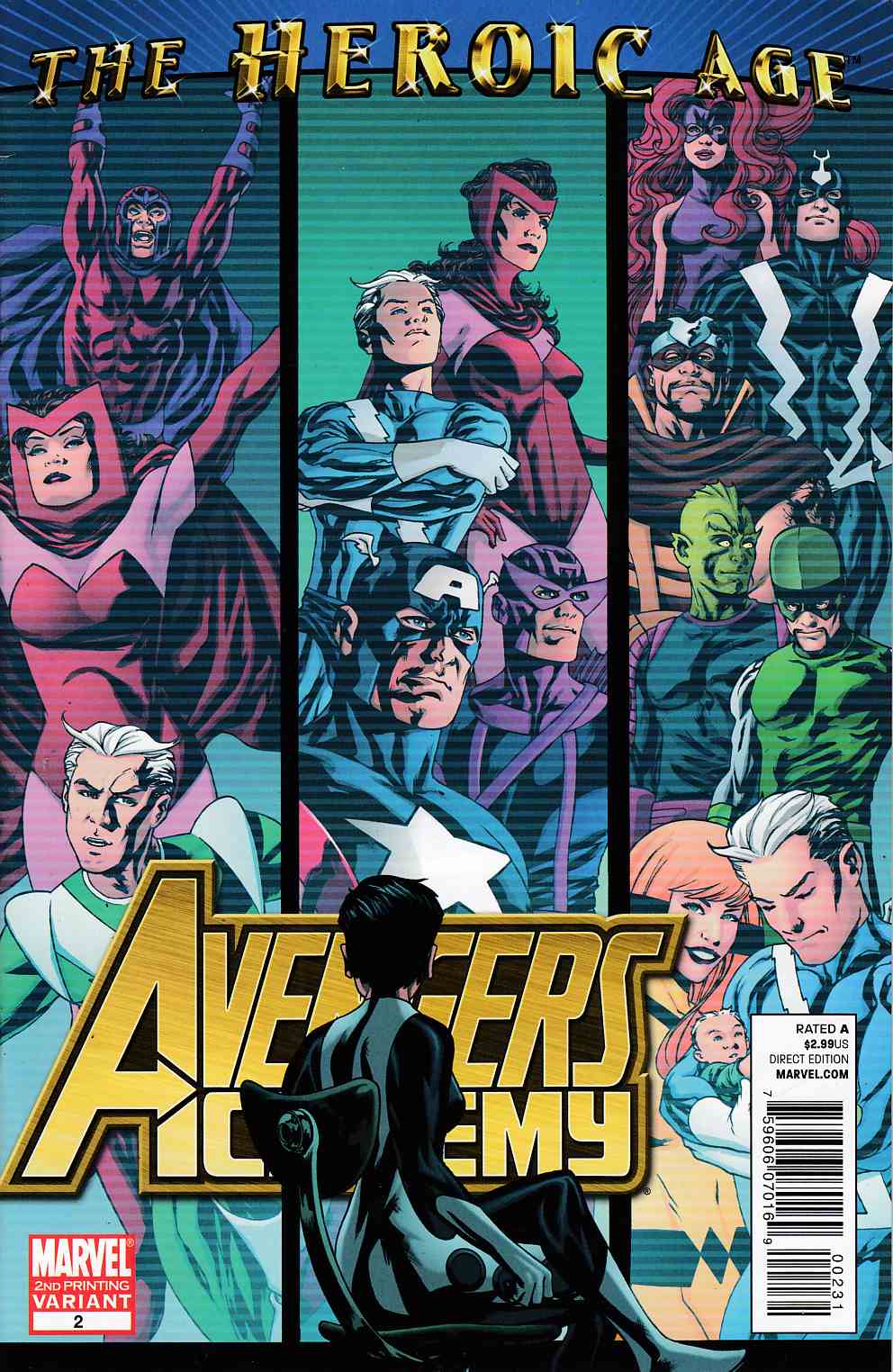 Avengers Academy #2 Second Printing Very Fine (8.0) [Marvel Comic] LARGE