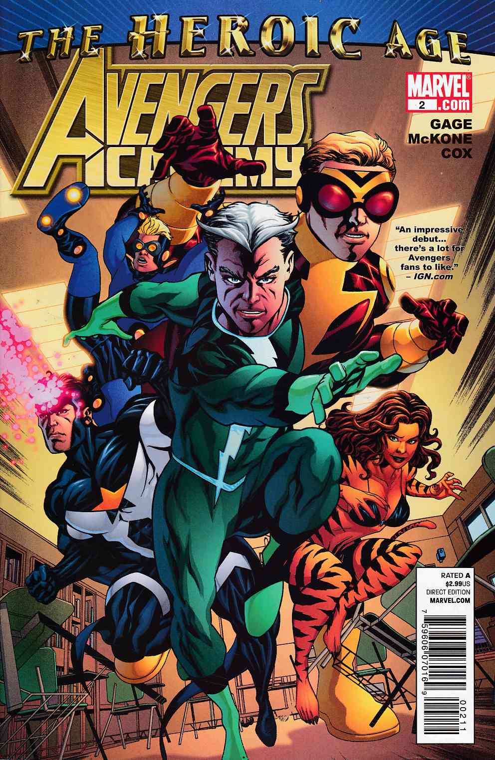 Avengers Academy #2 Very Fine (8.0) [Marvel Comic] LARGE