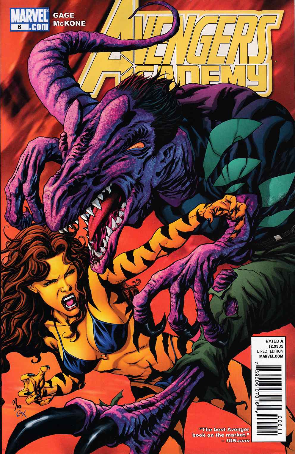 Avengers Academy #6 Near Mint Minus (9.2) [Marvel Comic] LARGE