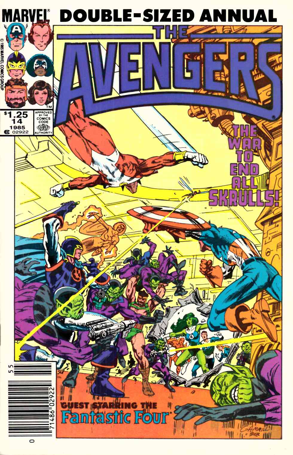 Avengers Annual #14 Newsstand Edition Fine Minus (5.5) [Marvel Comic] THUMBNAIL