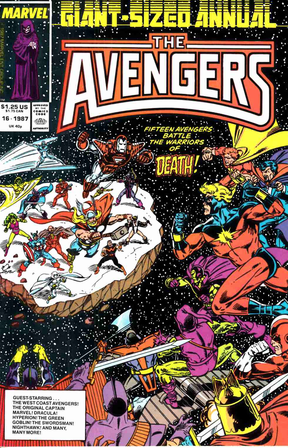 Avengers Annual #16 Fine (6.0) [Marvel Comic] THUMBNAIL
