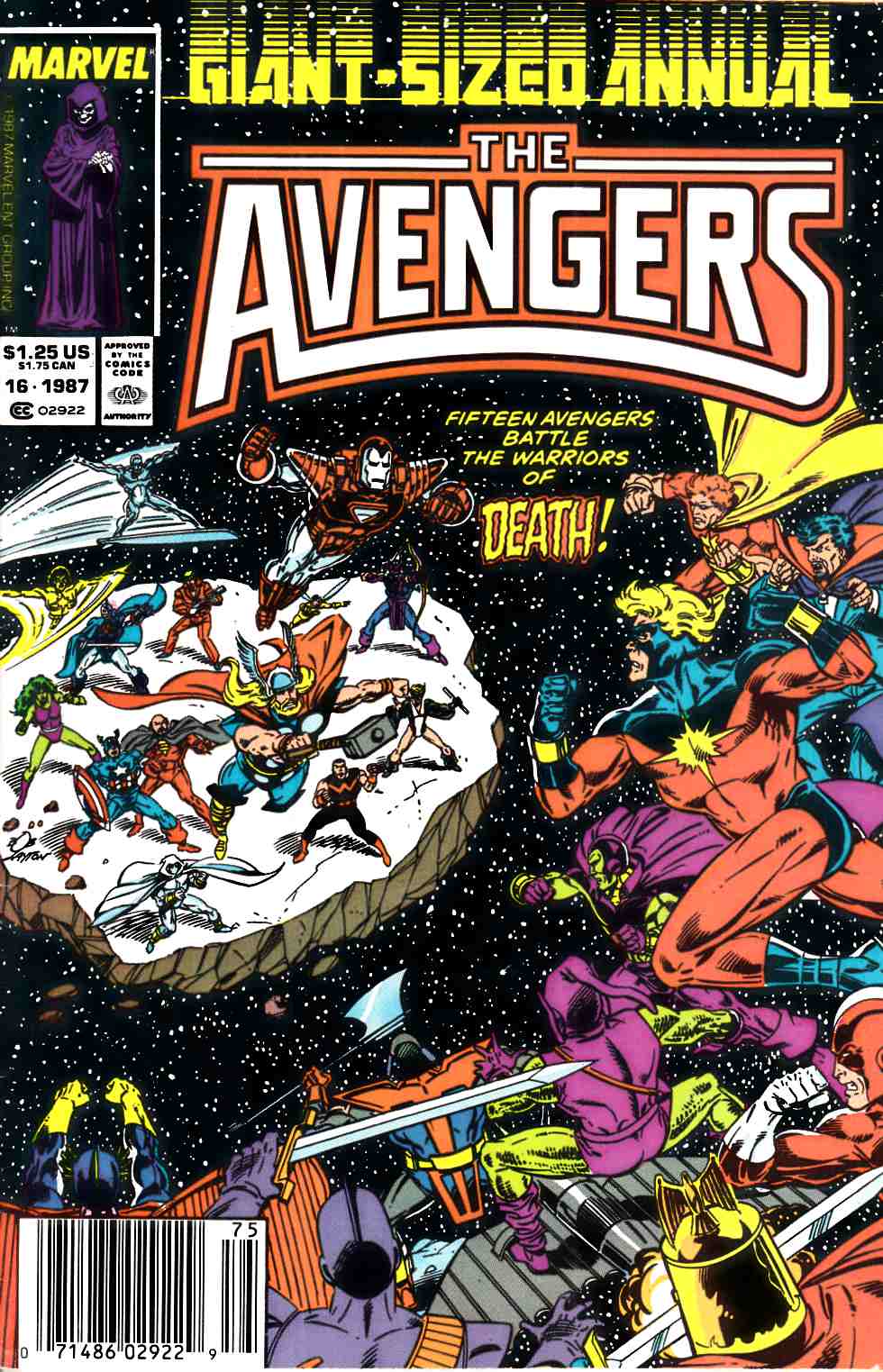 Avengers Annual #16 Newsstand Edition Fine (6.0) [Marvel Comic] THUMBNAIL