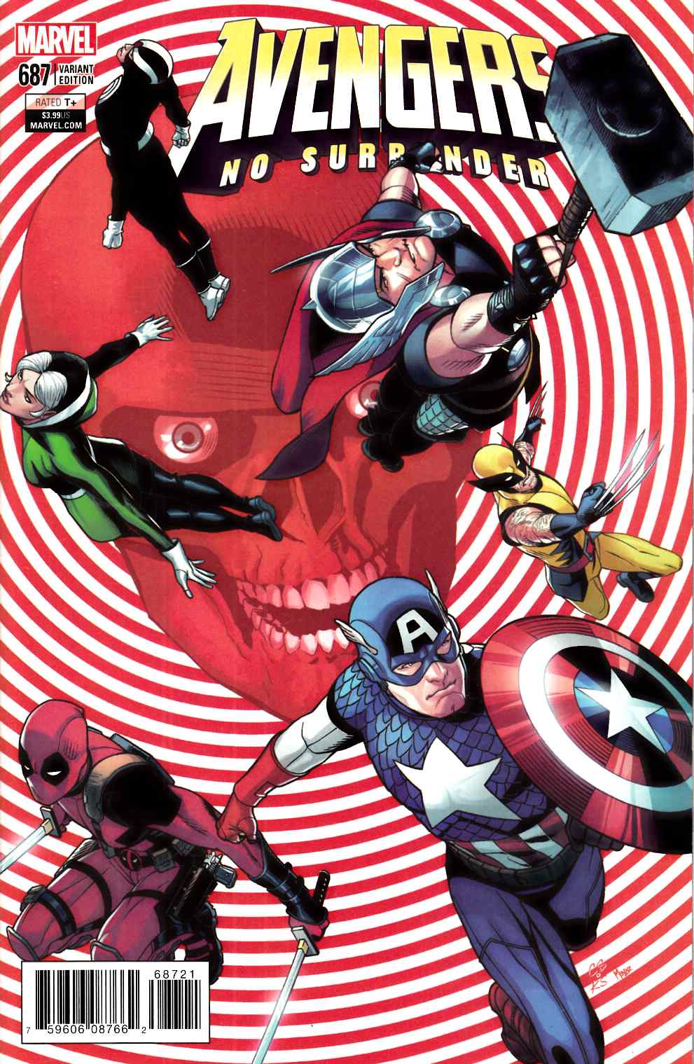 Avengers #687 Sprouse Variant Cover Near Mint (9.4) [Marvel Comic] LARGE