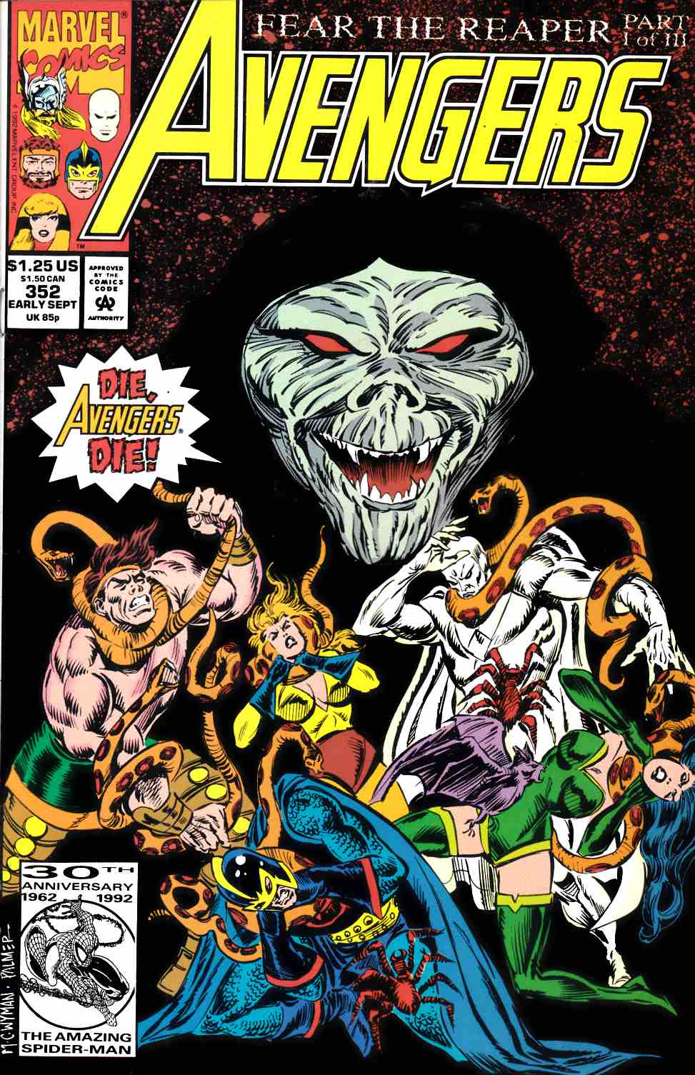 Avengers #352 Very Fine (8.0) [Marvel Comic] LARGE