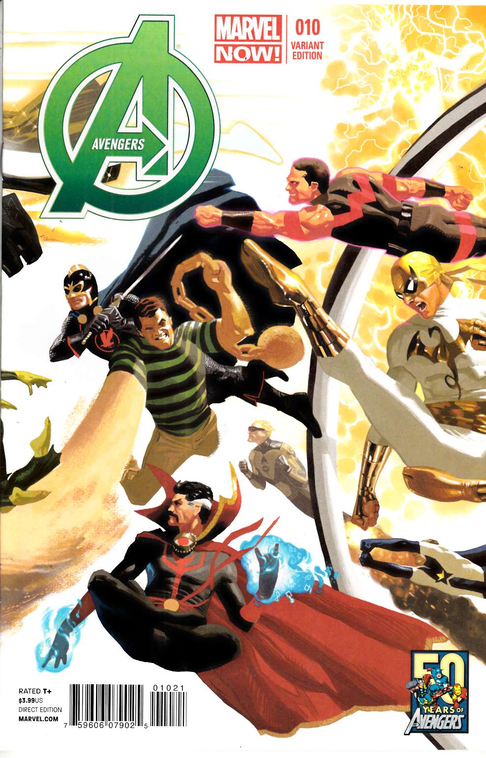 Avengers #10 50th Anniversary Cover Near Mint (9.4) [Marvel Comic] THUMBNAIL