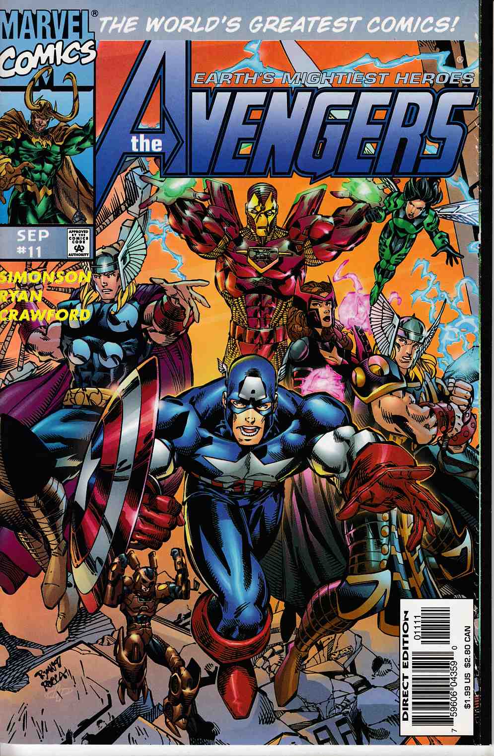 Avengers #11 Near Mint (9.4) [Marvel Comic] LARGE