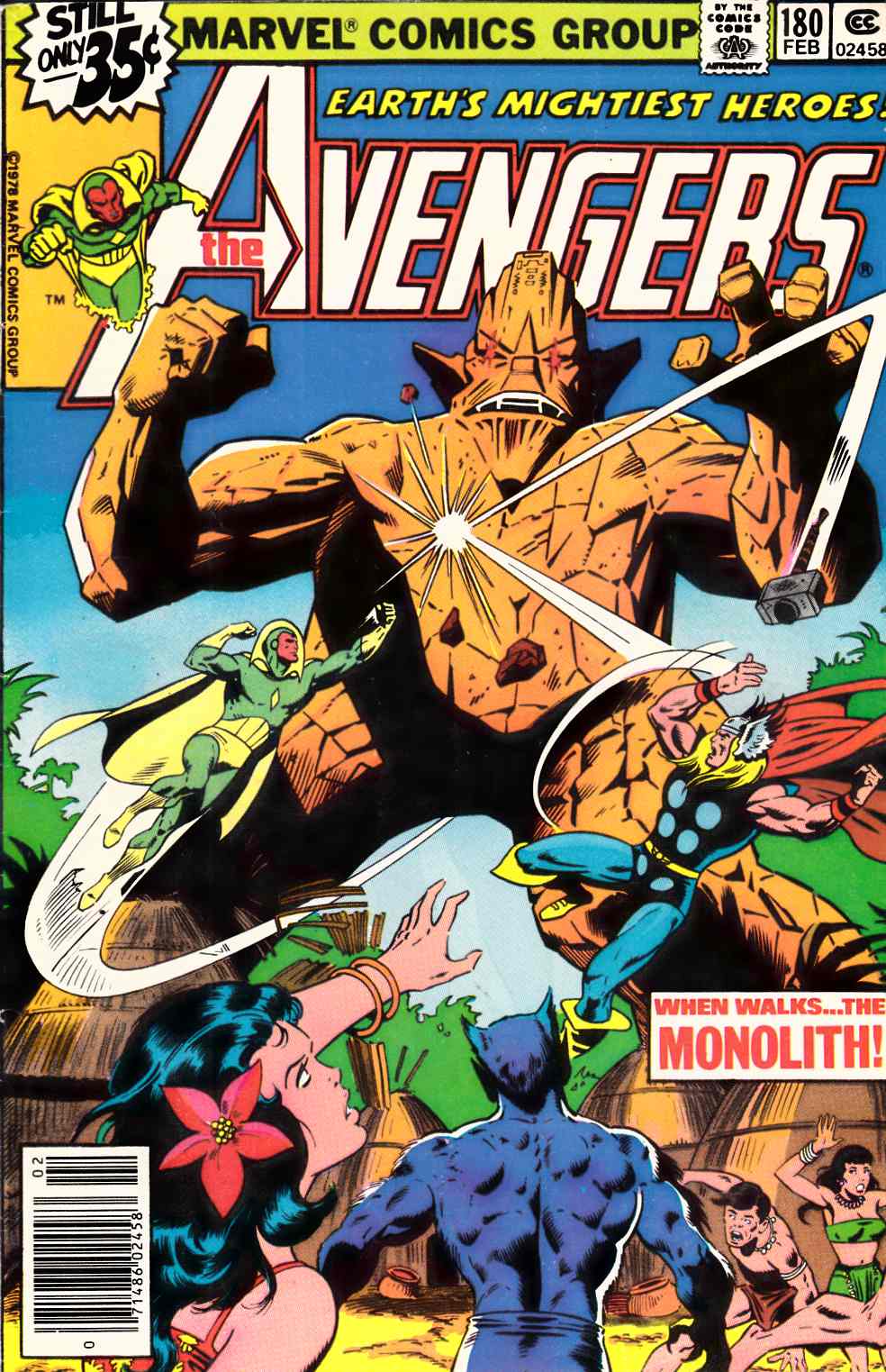 Avengers #180 Newsstand Edition Very Fine (8.0) [Marvel Comic] THUMBNAIL
