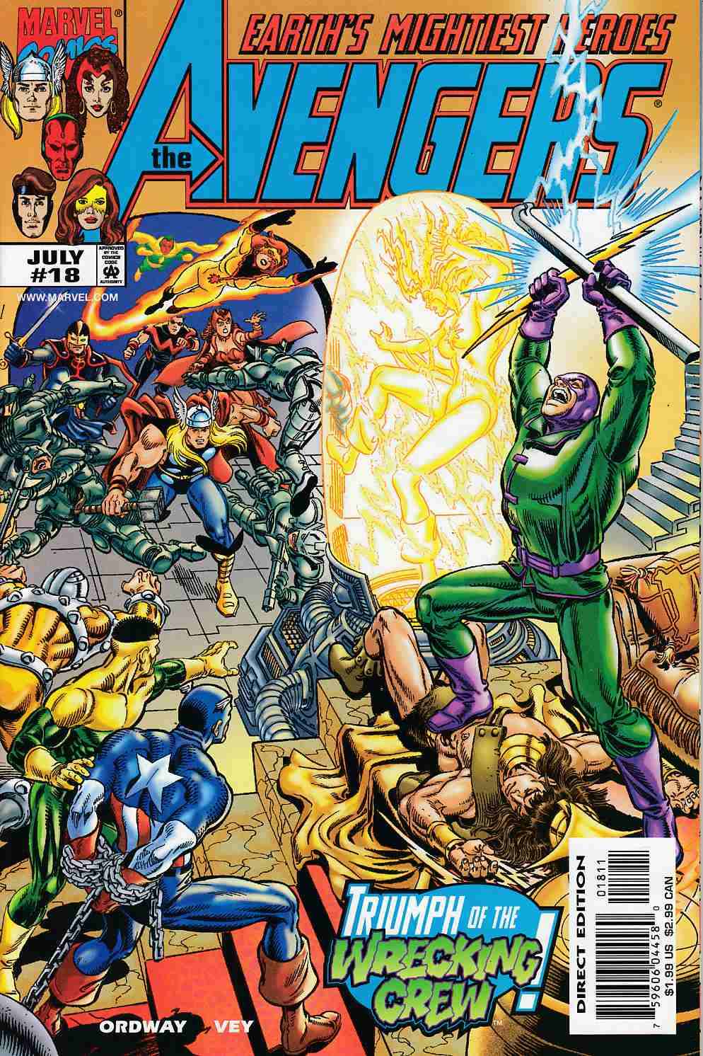 Avengers #18 Near Mint (9.4) [Marvel Comic] THUMBNAIL