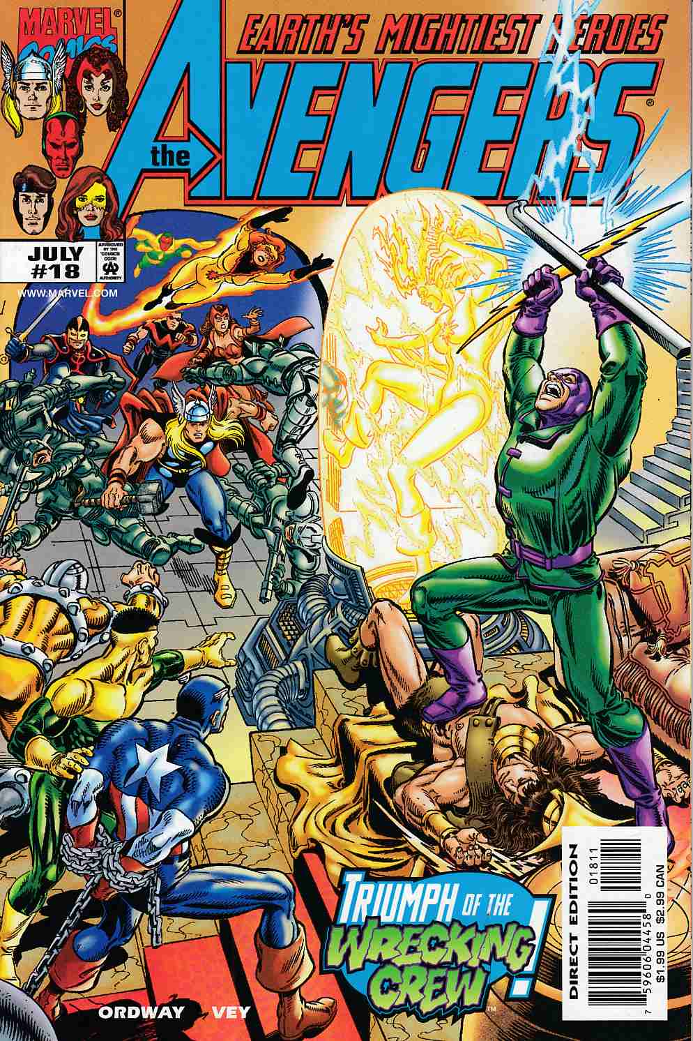 Avengers #18 Near Mint (9.4) [Marvel Comic] THUMBNAIL