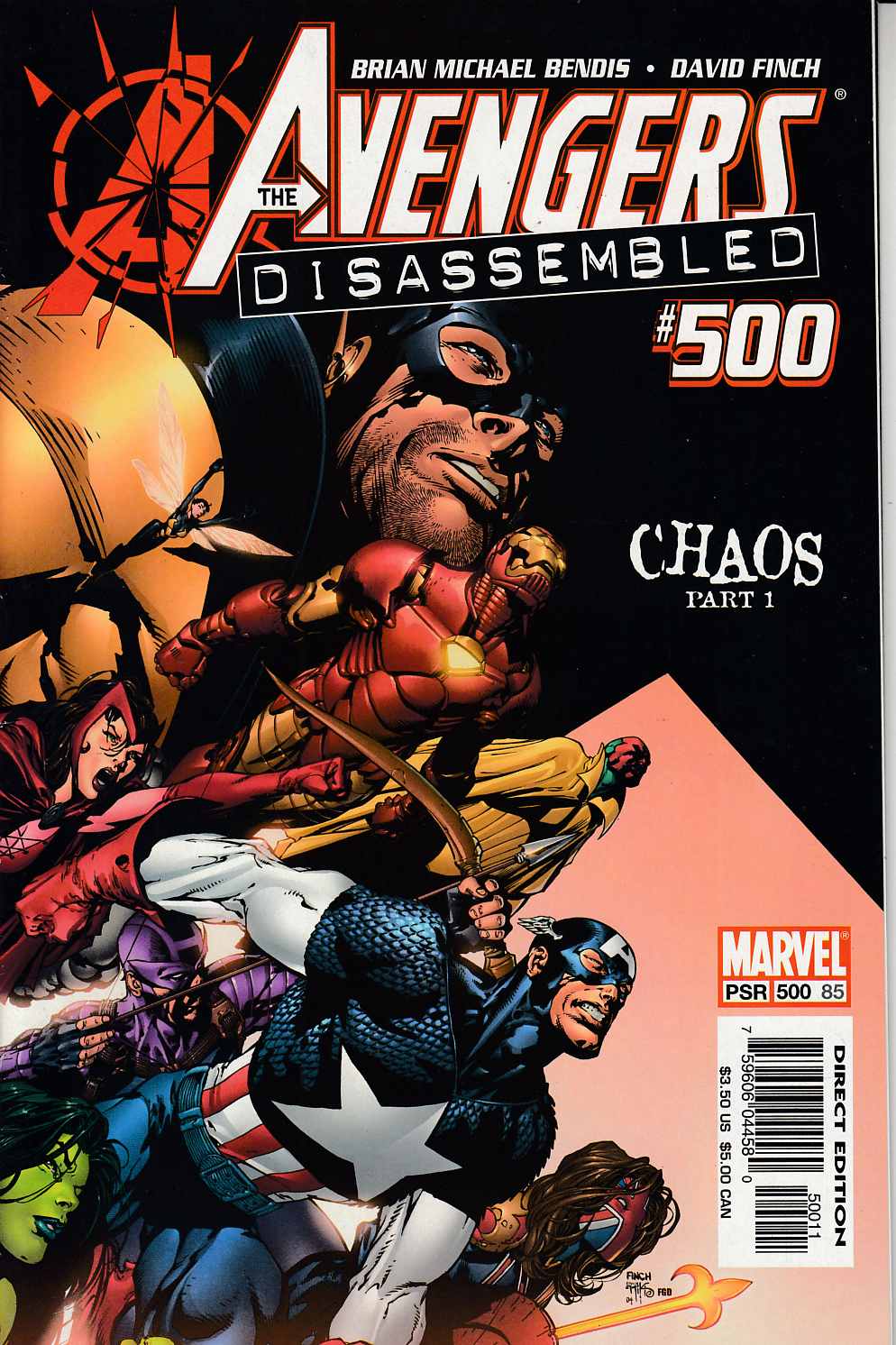 Avengers #500 Very Fine (8.0) Marvel Comic] THUMBNAIL