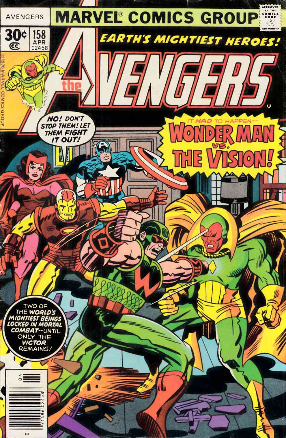 Avengers #158 Newsstand Edition Very Good (4.0) [Marvel Comic] THUMBNAIL