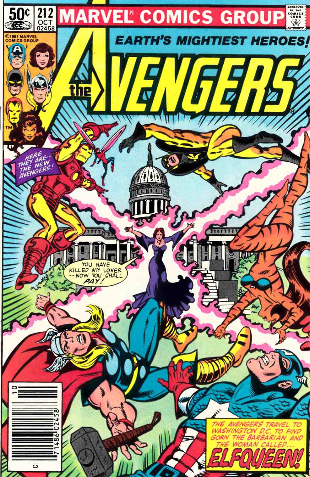 Avengers #212 Newsstand Edition Very Fine (8.0) [Marvel Comic] THUMBNAIL