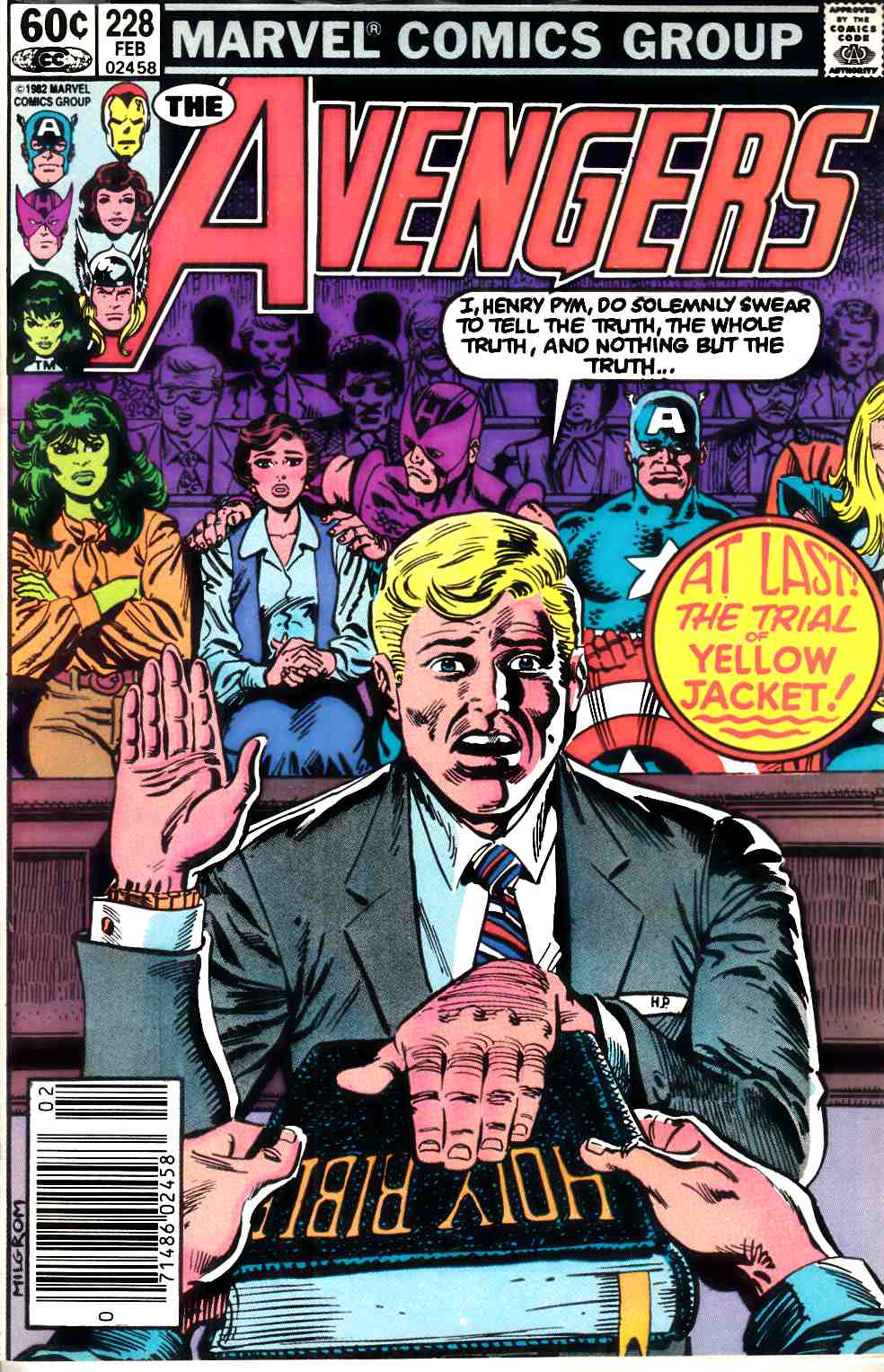 Avengers #228 Newsstand Edition Fine (6.0) [Marvel Comic] THUMBNAIL