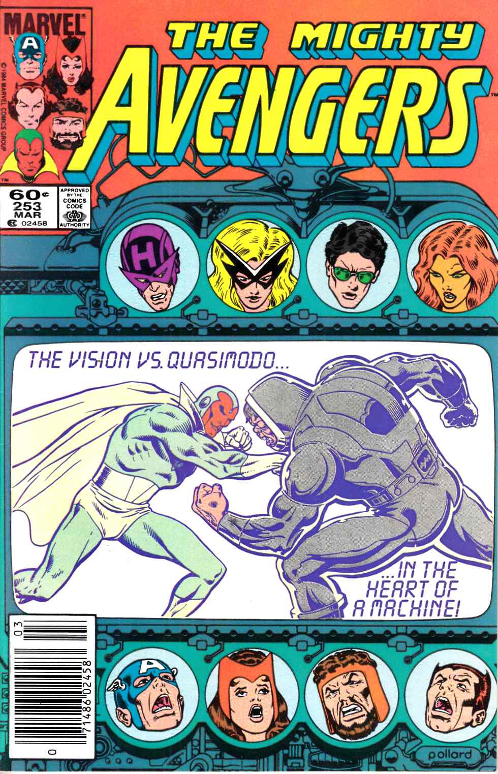 Avengers #253 Newsstand Edition Very Fine (8.0) [Marvel Comic] LARGE