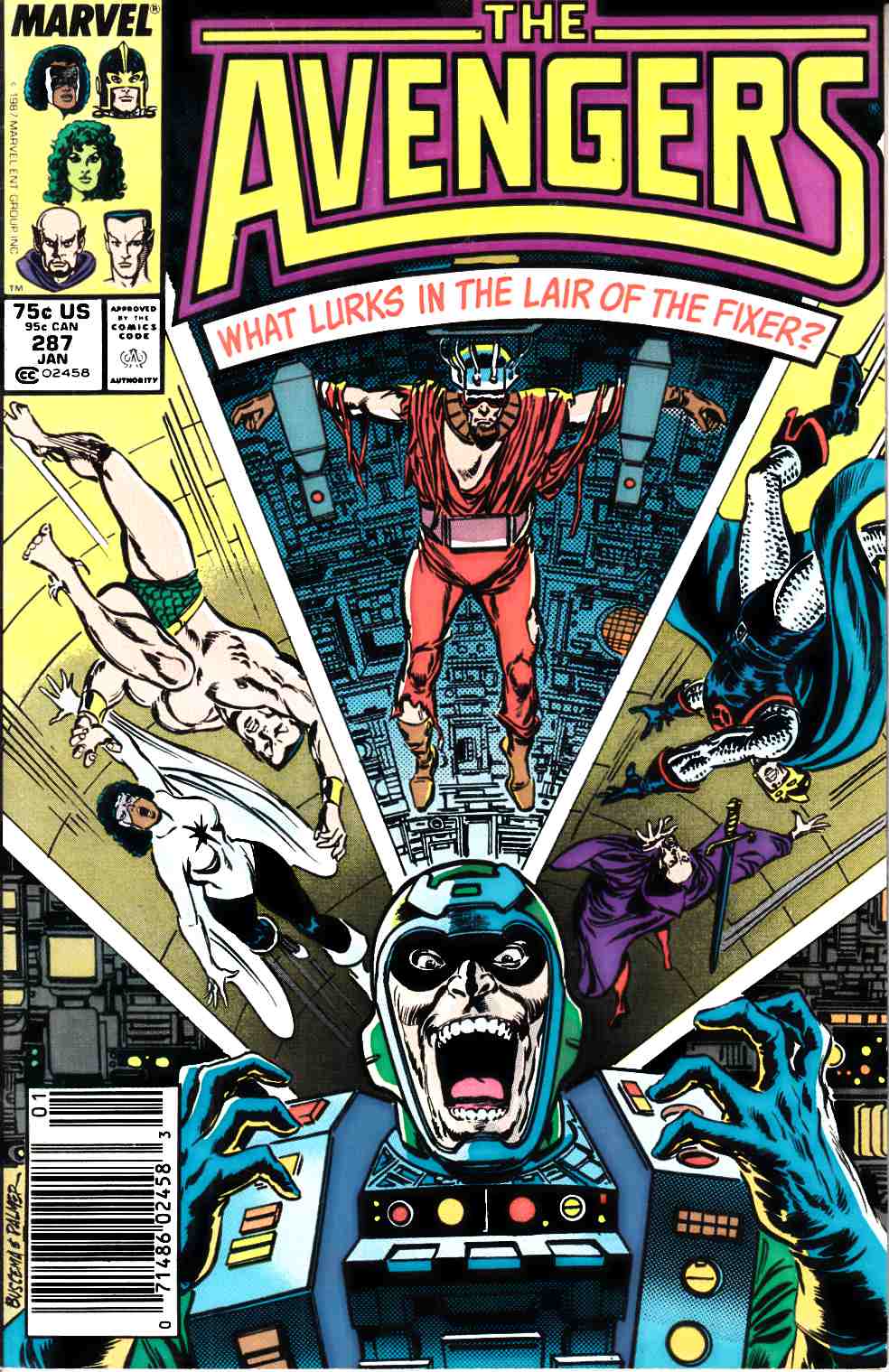 Avengers #287 Newsstand Edition Very Fine (8.0) [Marvel Comic] THUMBNAIL