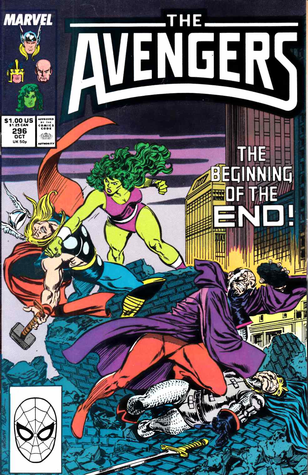 Avengers #296 Very Fine Minus (7.5) [Marvel Comic] THUMBNAIL