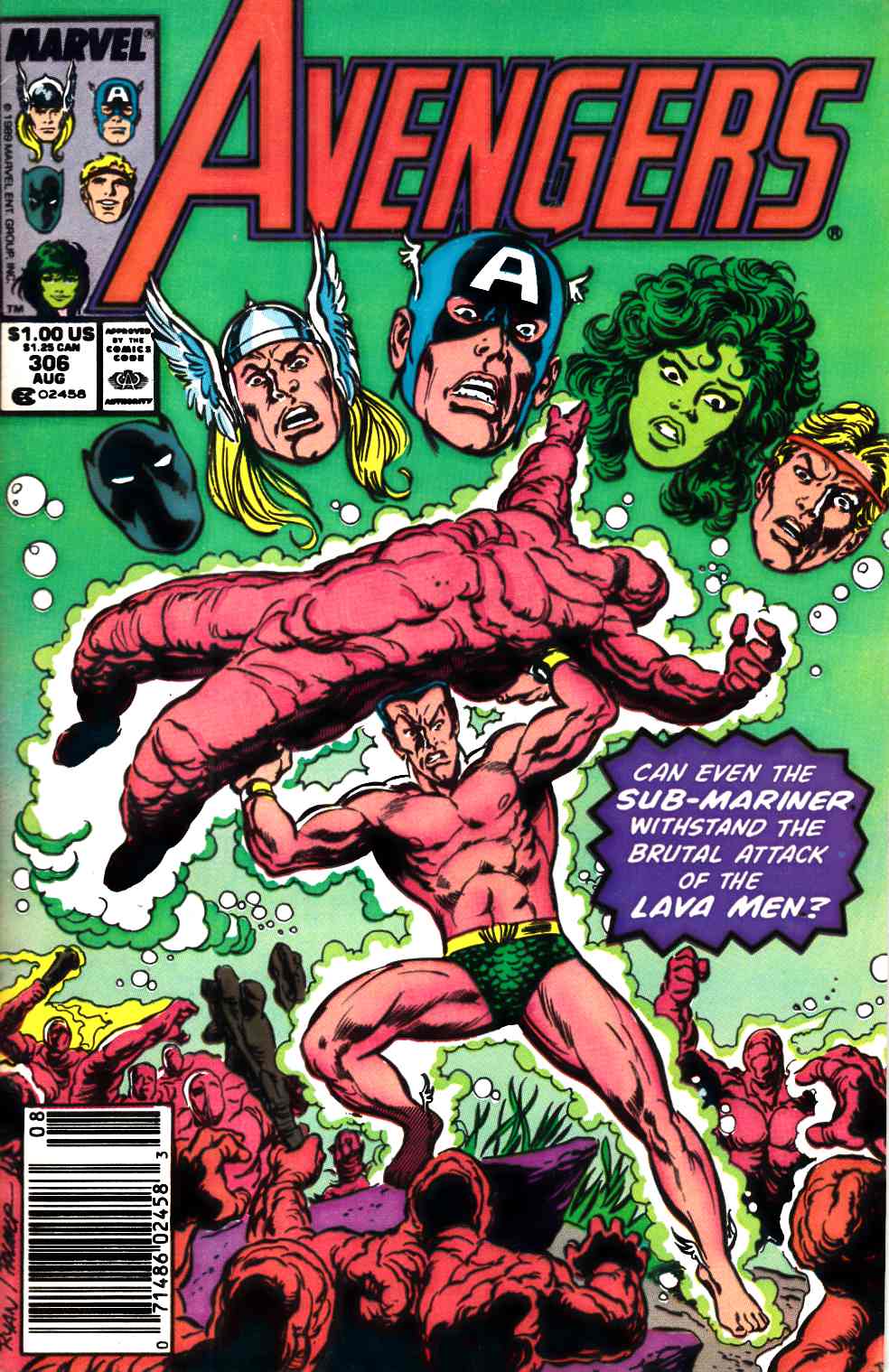 Avengers #306 Newsstand Edition Very Fine (8.0) [Marvel Comic] LARGE