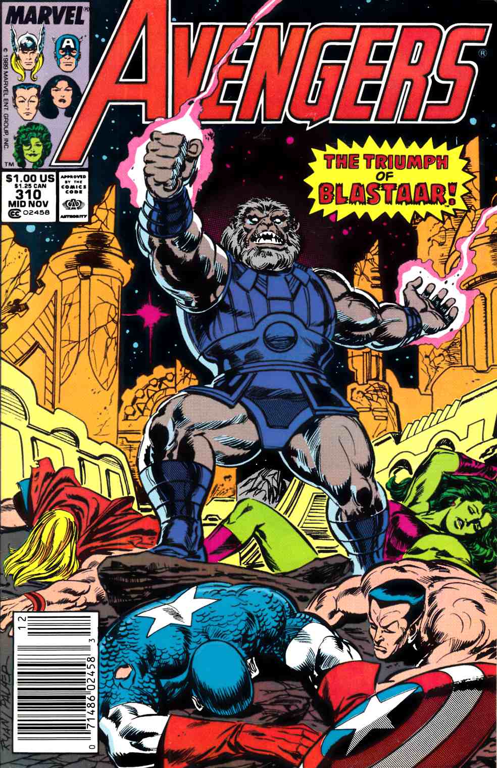 Avengers #310 Newsstand Edition Very Fine (8.0) [Marvel Comic] LARGE
