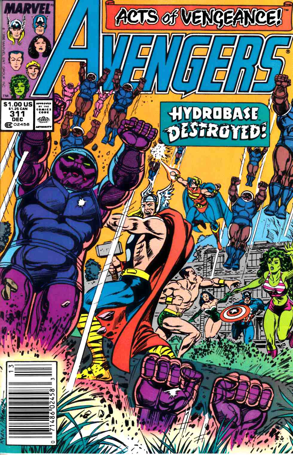 Avengers #311 Newsstand Edition Very Fine (8.0) [Marvel Comic] LARGE
