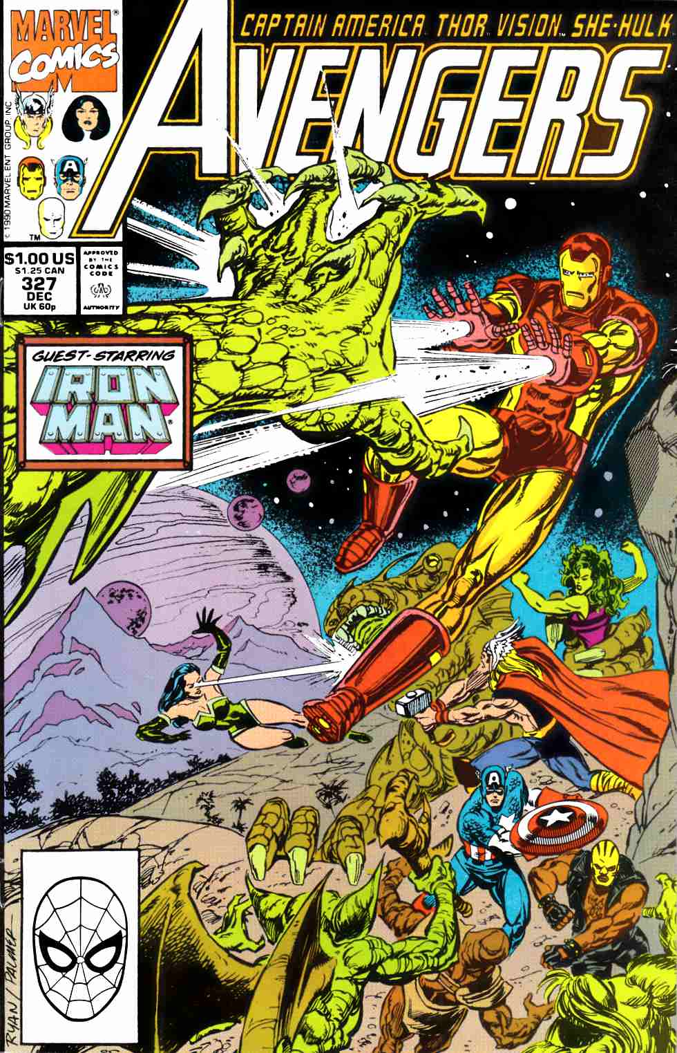 Avengers #327 Very Fine (8.0) [Marvel Comic] LARGE