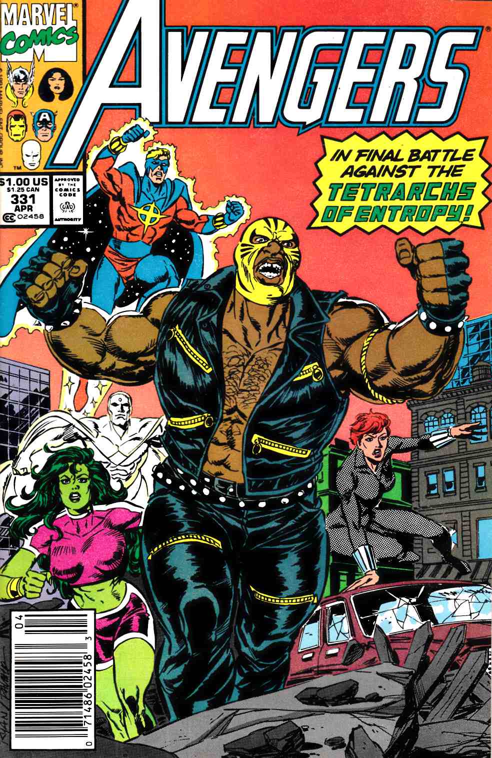 Avengers #331 Newsstand Edition Very Fine (8.0) [Marvel Comic] LARGE