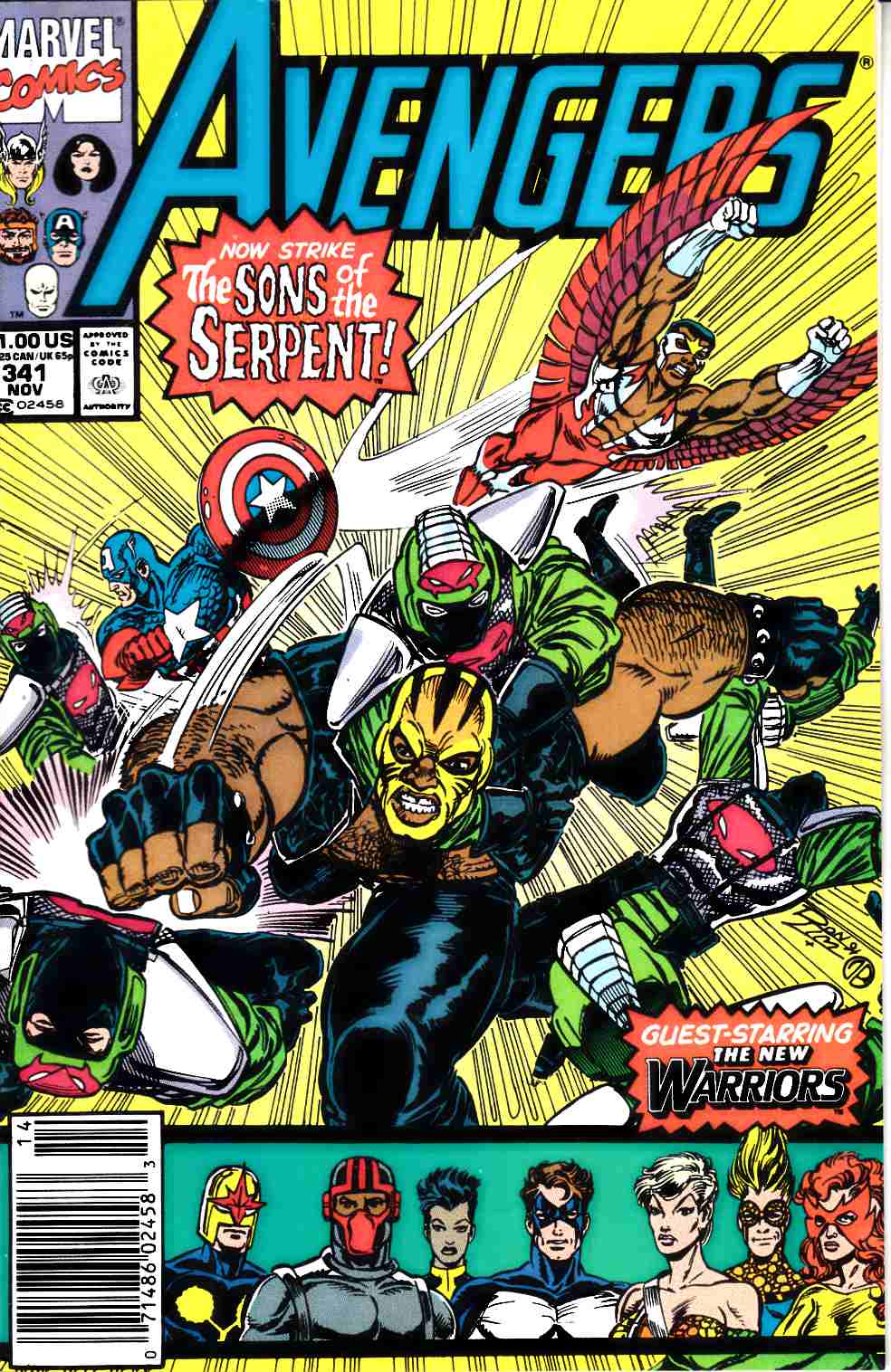 Avengers #341 Newsstand Edition Very Fine (8.0) [Marvel Comic] LARGE