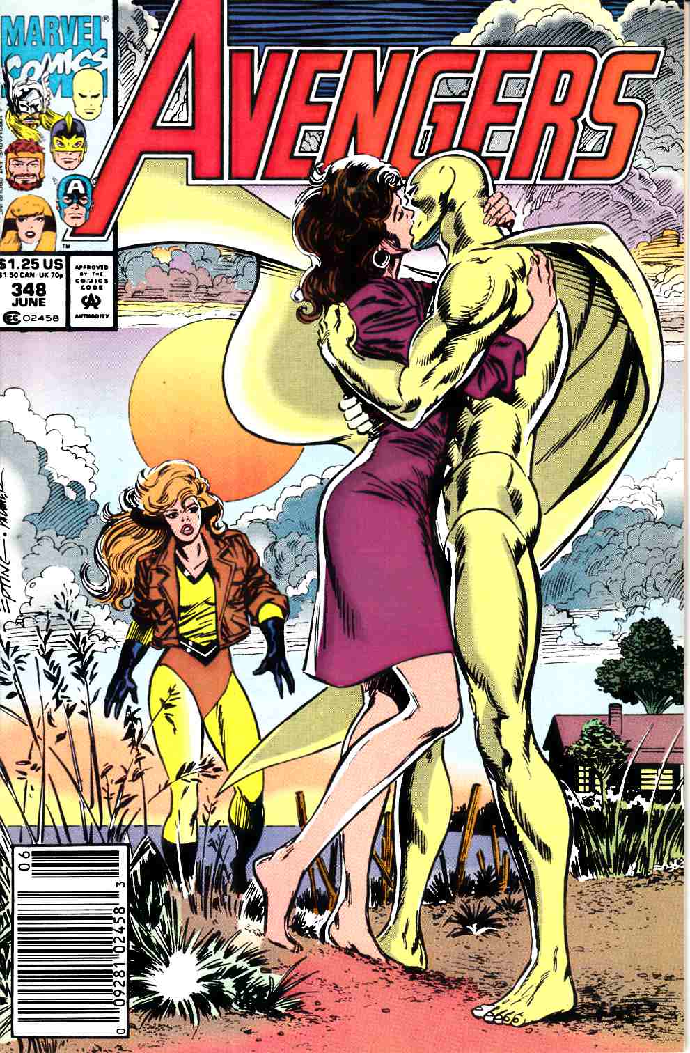 Avengers #348 Newsstand Edition Near Mint (9.4) [Marvel Comic] THUMBNAIL