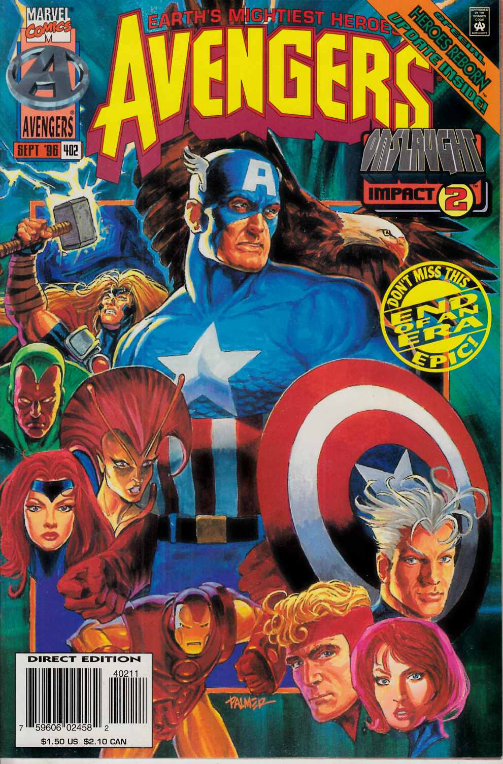 Avengers #402 Near Mint Minus (9.2) [Marvel Comic] LARGE