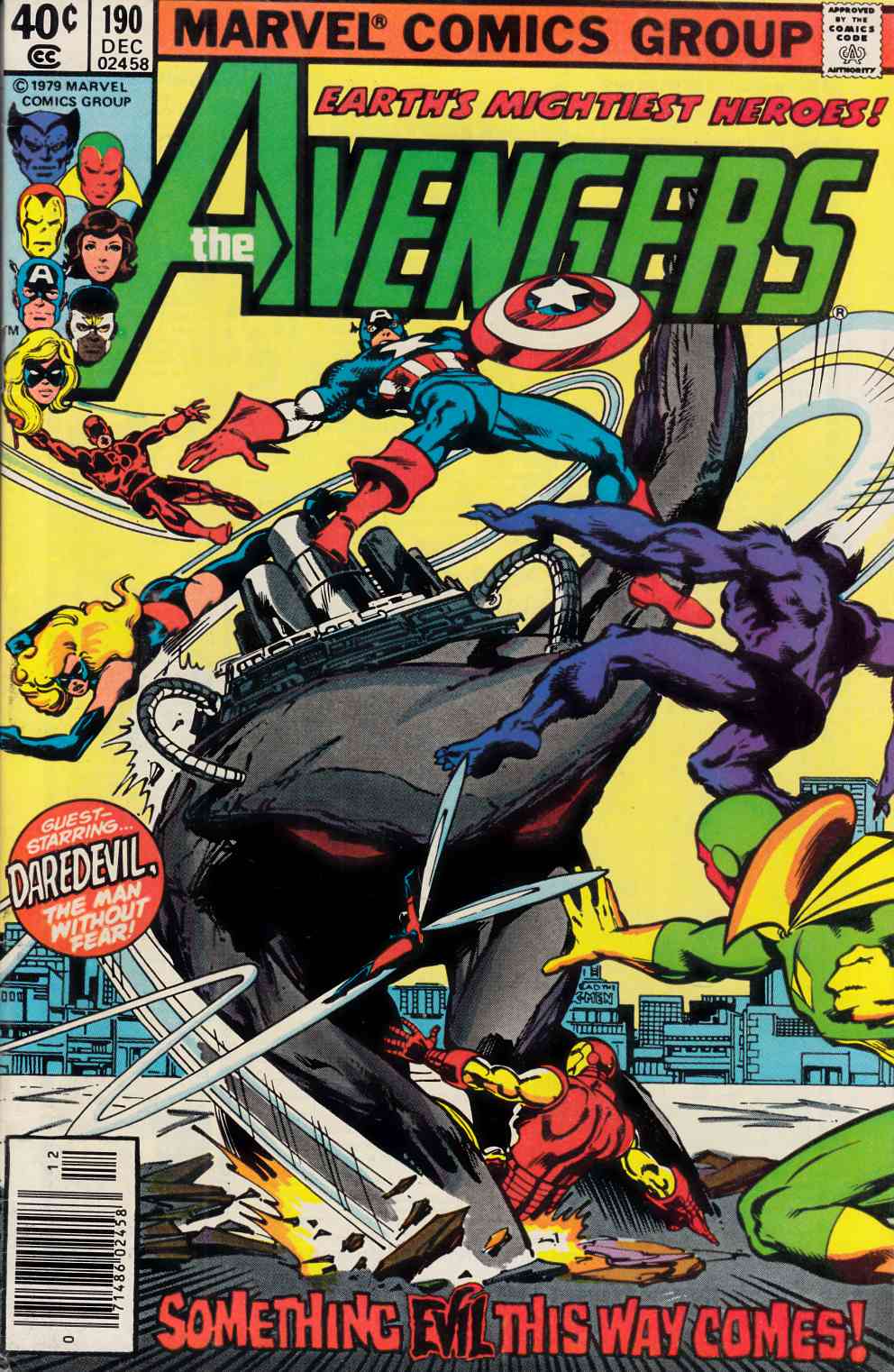 Avengers #190 Newsstand Edition Fine/Very Fine (7.0) [Marvel Comic] LARGE