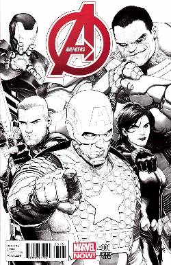 Avengers #1 McNiven Variant Sketch Cover Near Mint (9.4) [Marvel Comic] LARGE