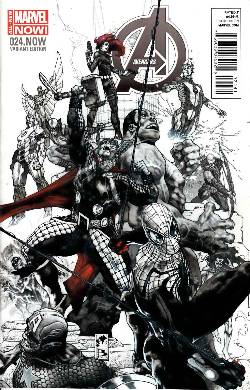 Avengers #24.Now- Bianchi Sketch Variant Cover [Comic] LARGE